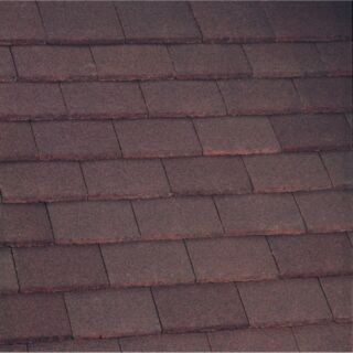 Marley Concrete Plain Roof Tile Granular Dark Red 168x267mm