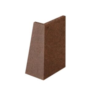 Marley Concrete Roof Tile 90° External Angle Left Hand Granular Dark Red 167x 267mm