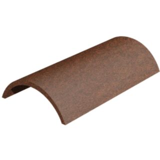 Marley Concrete Segmental Ridge Roof Tile Granular Dark Red 162x457mm
