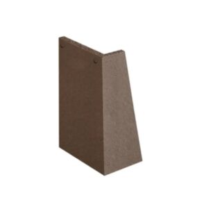 Marley Concrete Roof Tile 90° External Angle Left Hand Smooth Brown 168x267mm