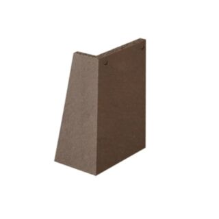 Marley Concrete Roof Tile 90° External Angle Right Hand Smooth Brown 168x267mm