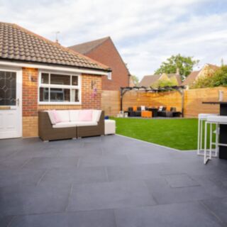 Marshalls Arrento Porcelain Paving Slab Black K0PK 598x598mm 0.72m² 2pk