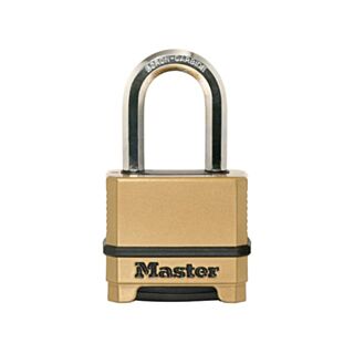 Master Lock® Excell™ 4-Digit Combination Padlock Brass 50mm