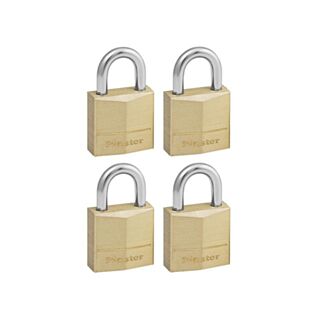 Master Lock® Padlock Solid Brass Keyed Alike 20mm 4pk