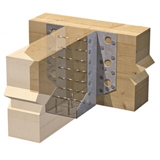 Maxi Face Fix Joist Hanger Pre Galvanised Mild Steel 75x84x212.5mm