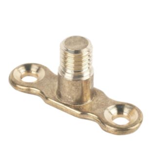 Munsen Clip Backplate Male Brass 10mm