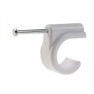 Nail In Pipe Clip 22mm