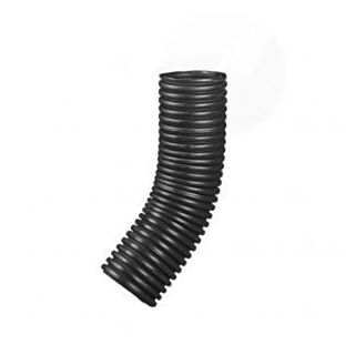 Naylor MetroDuct Twinwall Duct Bend 45° Black 150/178mm