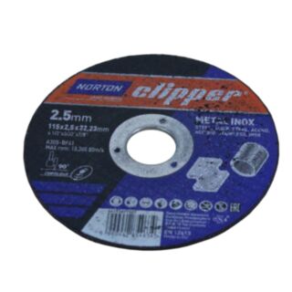 Norton Clipper Inox Steel Cutting Disc 2.5x22x115mm