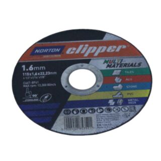 Norton Clipper Multi Purpose Cutting Disc 1.6x22x115mm