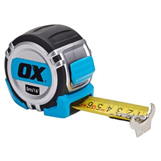 OX Pro Heavy Duty Measuring Tape Metric & Imperial 5mtr