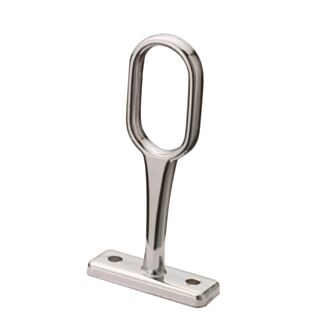 WILLIAM HOPKINS Oval Centre Bracket Chrome Plated 30x15mm