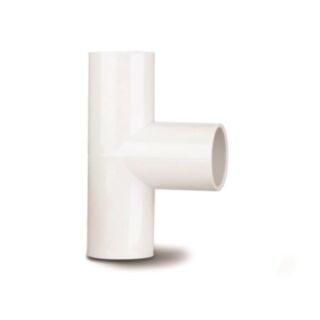 Overflow Solvent Weld 90° Tee White 21.5mm