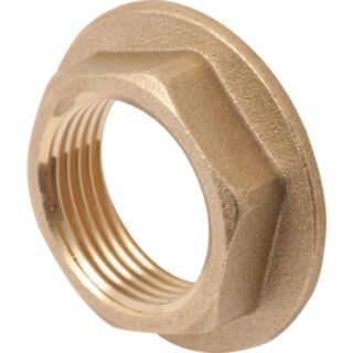 P1 Plumbing Flanged Backnut Heavy Pattern Brass ¾ 2pk