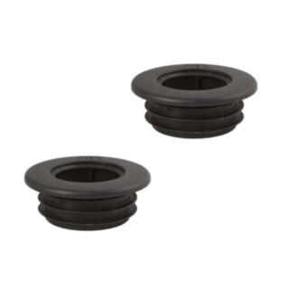 PipeSnug Solvent Weld Waste Pipe Collar Black 40mm 2pk