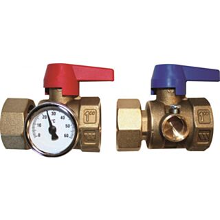 Polyplumb Isolation Valves Brass 1 Pair