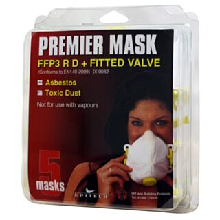 Premier Mask FFP3 Fitted Valve 5pk
