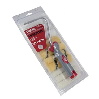 ProDec Assorted Mini Roller Sleeves & Frame 100mm 11pk