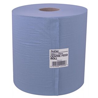 ProDec Centre Feed Blue Paper Roll 190mm x 150mtr