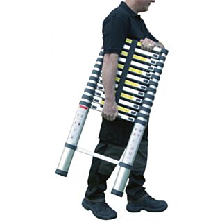 ProDec Click 'N' Climb Telescopic Extension Ladder Aluminium 3.8mtr