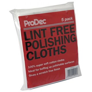ProDec Lint Free Polishing Cloths 5pk