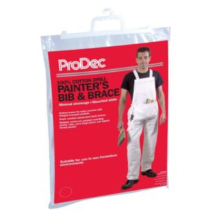 ProDec Painter's Bib & Brace White 36-38 Medium