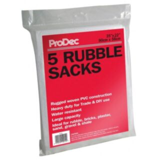 ProDec Woven Rubble Sacks 5pk
