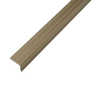QA Self-Adhesive Stair Nosing Brushed Steel 20x24.5x900mm