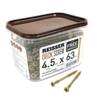 Reisser Decking Screws Tub 4.5x63mm 200pk