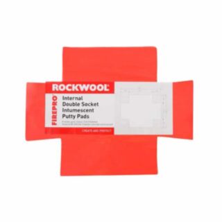 ROCKWOOL FirePro Double Socket Intumescent Putty Pad