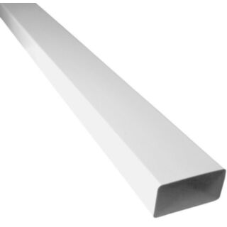 Rectangular Flat Channel Ducting PVC 54x110mm x 1mtr