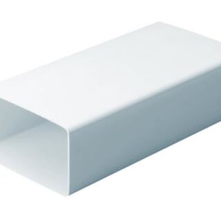 Rectangular Flat Channel Ducting PVC 60x204mm x 2mtr