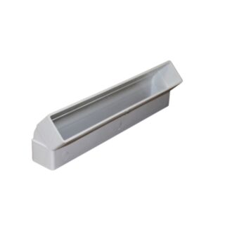 Rectangular Flat Channel Vertical 45° Bend PVC 90x220mm