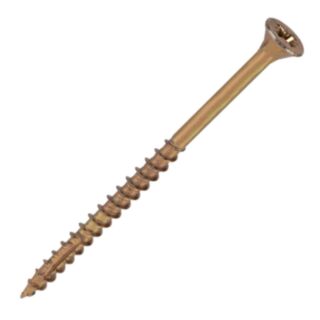 Reisser Cutter Woodscrews Countersunk Pozi Yellow 6.0x120mm 100pk