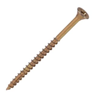 Reisser Cutter Woodscrews Countersunk Pozi Yellow 6.0x60mm 100pk