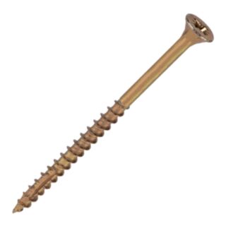 Reisser Cutter Woodscrews Countersunk Pozi Yellow 6.0x90mm 100pk