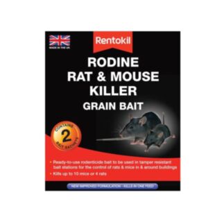 Rentokil Rodine Rat & Mouse Killer Grain Bait Sachets 25g 6pk