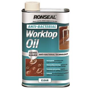 Ronseal Anti-Bacterial Worktop Oil Clear 1ltr