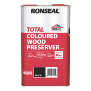 Ronseal Trade Total Wood Preserver Black 5ltr