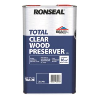 Ronseal Trade Total Wood Preserver Clear 5ltr