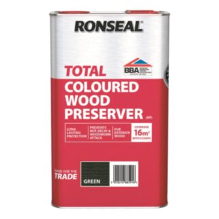 Ronseal Trade Total Wood Preserver Green 5ltr