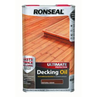 Ronseal Ultimate Protection Decking Oil Natural Cedar 5ltr