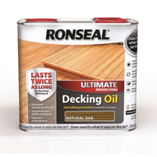 Ronseal Ultimate Protection Decking Oil Natural Oak 2.5ltr