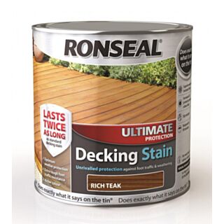 Ronseal Ultimate Protection Decking Stain Rich Teak 2.5ltr