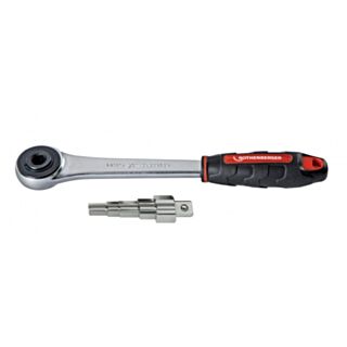 Rothenberger Radiator Valve Stepped Key Set With Ratchet Handle