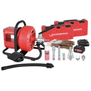 Rothenberger Rodrum VarioClean Drain/Pipe Cleaner With Tool Set