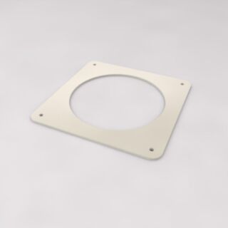 Round Wall Plate PVC 100mm