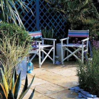 Ryton Riven Paving Slab Buff 32x450x450mm