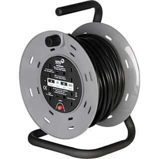 SMJ 4 Gang Extension Cable Reel With Thermal Cutout 13Amp 240V 1.25mm x 25mtr