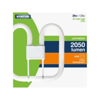 STATUS® Low Energy 2D 2 Pin Bulb Warm White Non-Dimmable 28W